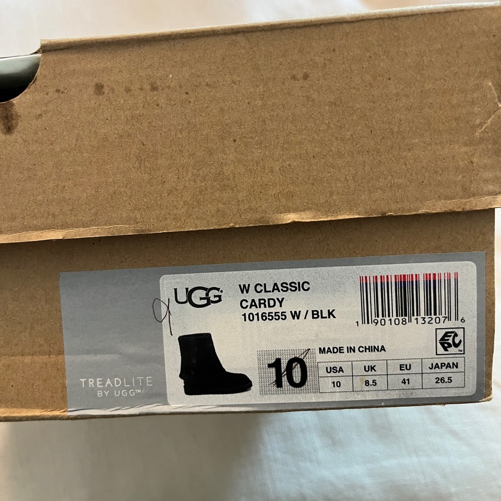 UGG Black Knit Button Boots - Picture 5 of 5